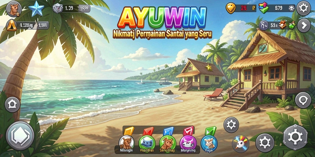 Gambaran gameplay menarik dari AYUWIN dengan elemen Casual yang menyenangkan.