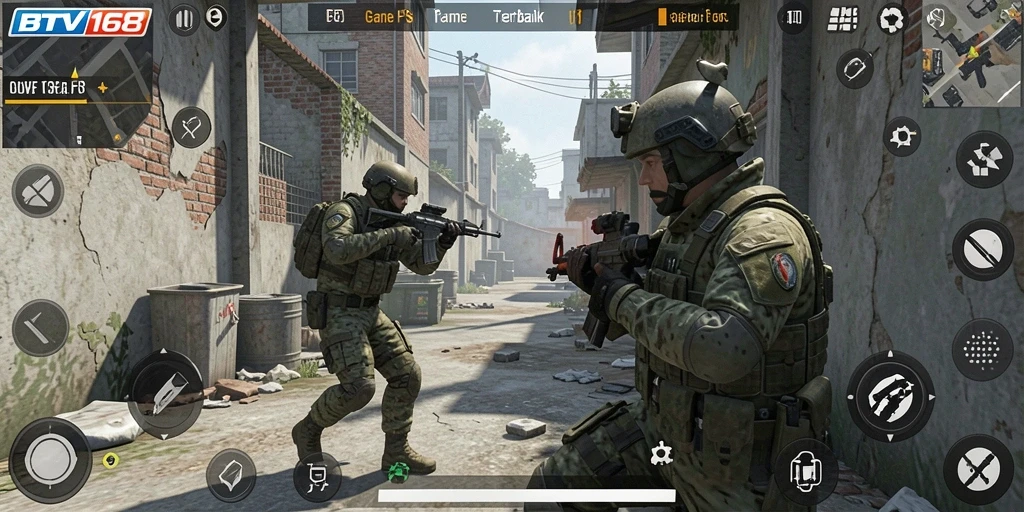 Screenshot gameplay BTV168 menampilkan aksi tembak-menembak yang seru dan mendebarkan.