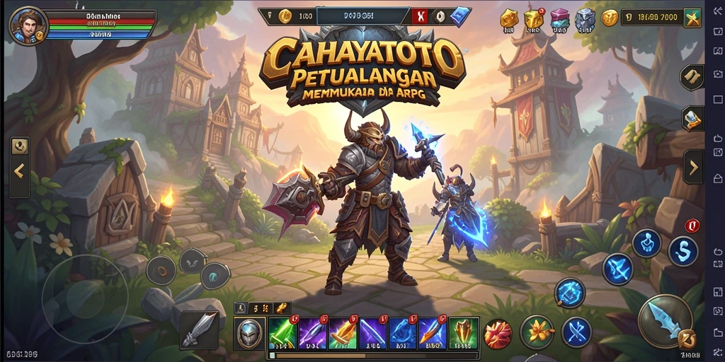 Gameplay CAHAYATOTO yang menegangkan dan penuh aksi ARPG.