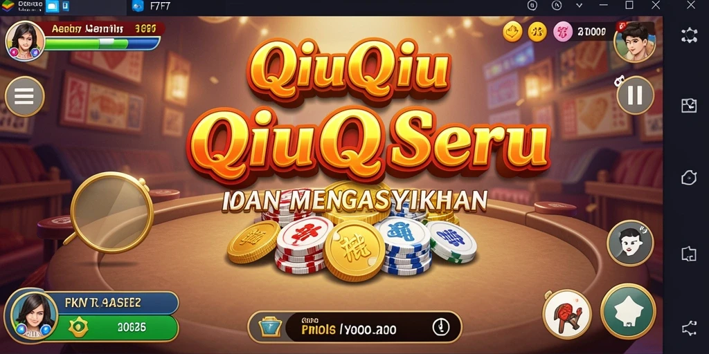 Screenshot utama F7F7 menampilkan gameplay seru QiuQiu.