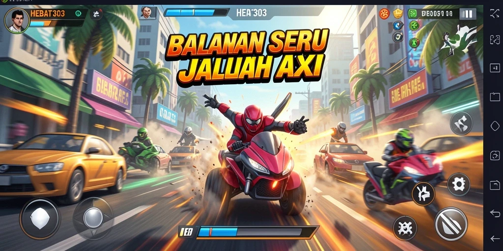 Tampilan gameplay yang seru dan mendebarkan dari HEBAT303.