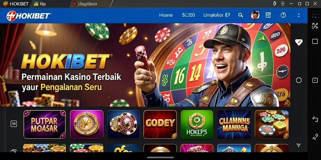 Screenshot HOKIBET menampilkan gameplay Kasino yang menarik dan interaktif.