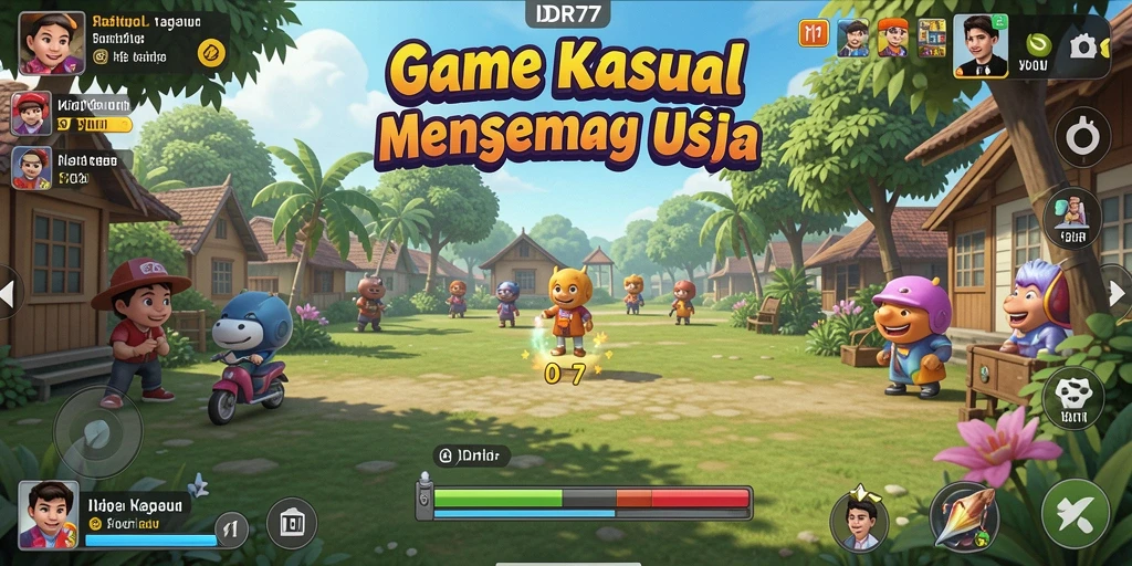Tampilan menarik dari gameplay IDR77 yang penuh warna.