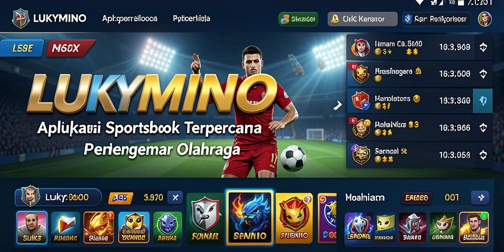 Tampilan gameplay taruhan olahraga yang mendebarkan di LUKYMINO.