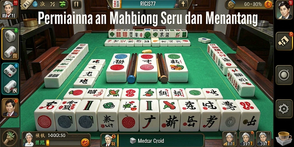 Tangkapan layar RICIS77 menampilkan gameplay Mahjong yang seru dan menarik.