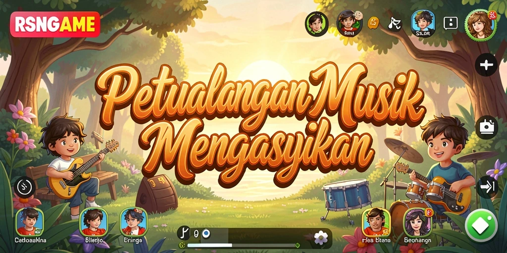 Tampilan gameplay RSNGAME yang penuh warna dan interaktif.