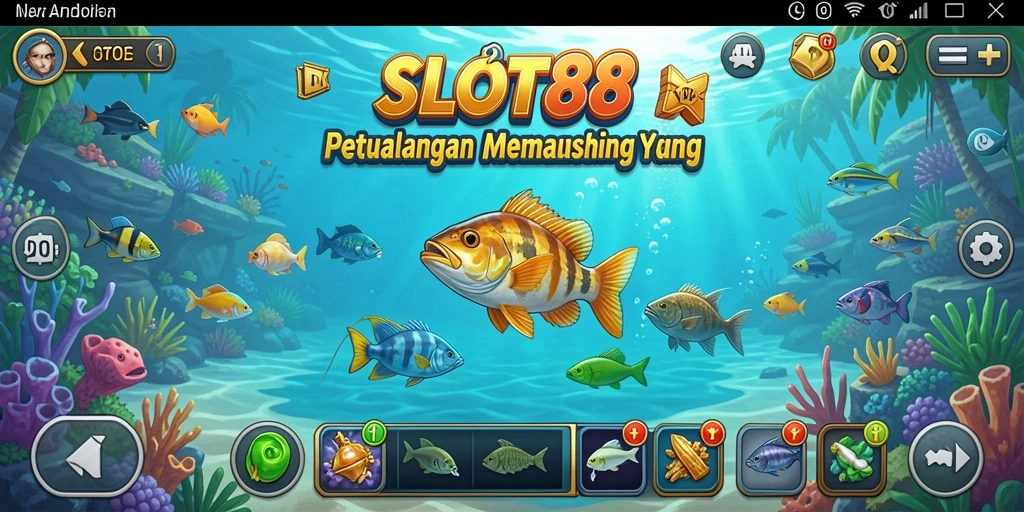 Gameplay SLOT88 yang menampilkan aksi memancing seru.