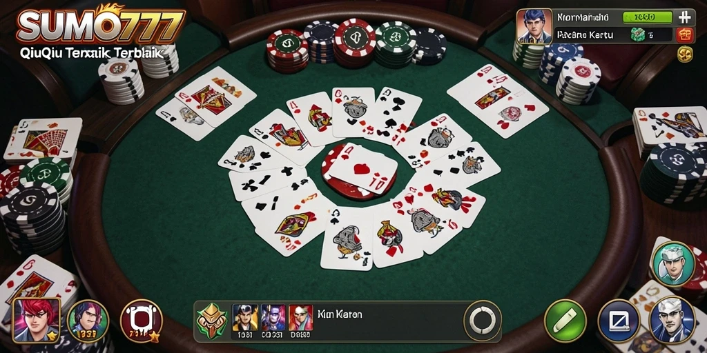 Tampilan gameplay QiuQiu yang menarik di SUMO777.