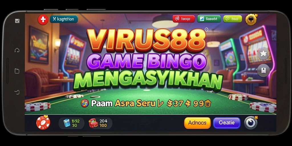Screenshot gameplay VIRUS88 menunjukkan keseruan bermain Bingo.
