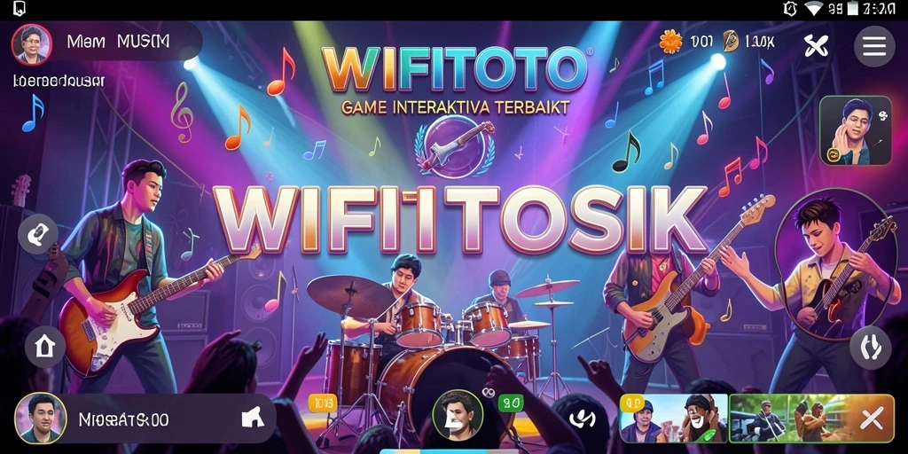 Screenshot gameplay WIFITOTO yang menampilkan interaksi musik yang seru.