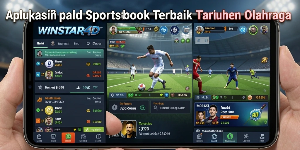 Screenshot WINSTAR4D menampilkan antarmuka taruhan olahraga yang menarik.