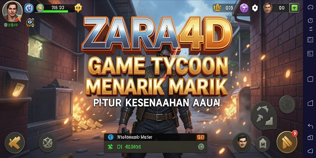 Screenshot ZARA4D menampilkan gameplay Tycoon yang seru.